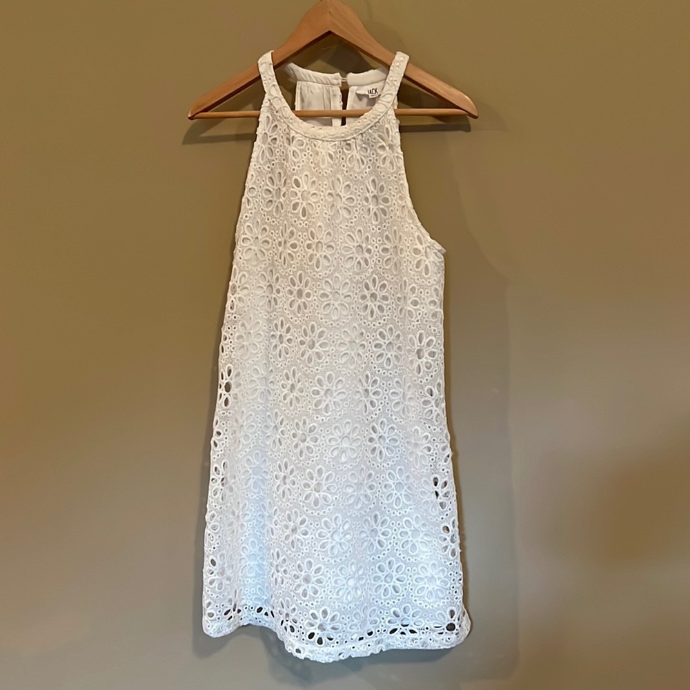 Jack White Sleeveless Sun Dress Engagement Party Bridal Shower Rehearsal Dinner